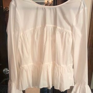 Crisp White Long Sleeve cotton shirt.  Never worn.